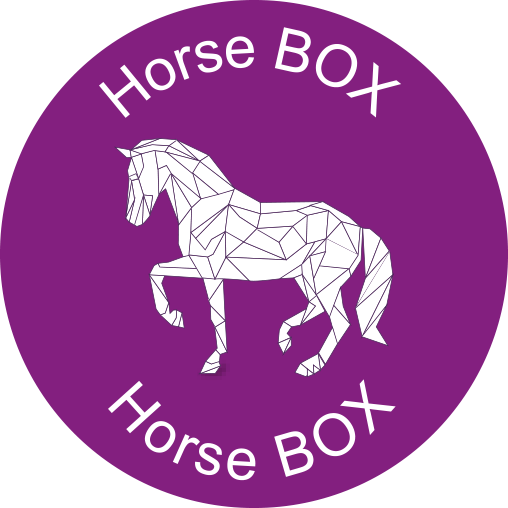 horse box logo violet PNG